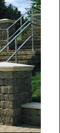 Build walls, steps, and columns with VERSA-LOK Weathered Standard retaining walls.