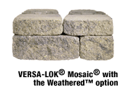 VERSA-LOK Weathered Mosiac panel